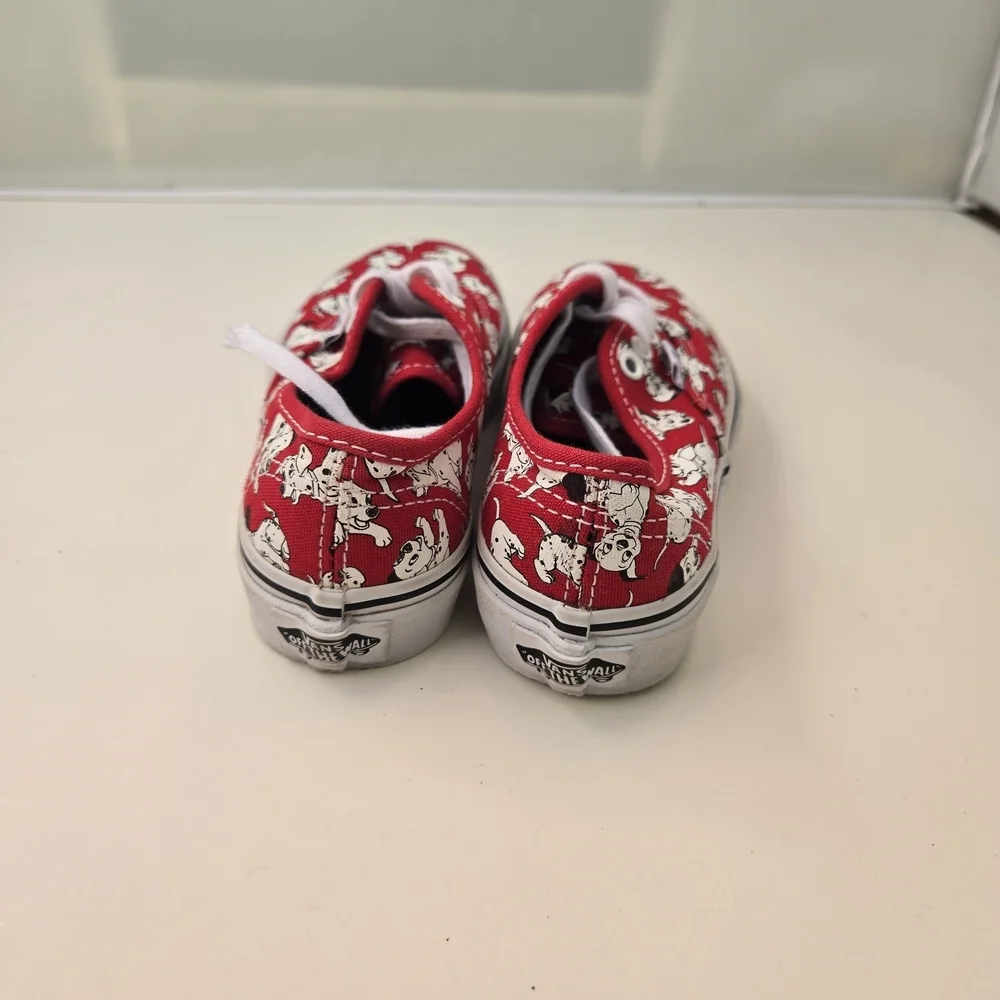 RARE Limited Edition VANS Disney 101 Dalmatians Sneakers Kids Size 12 - Picture 5 of 8